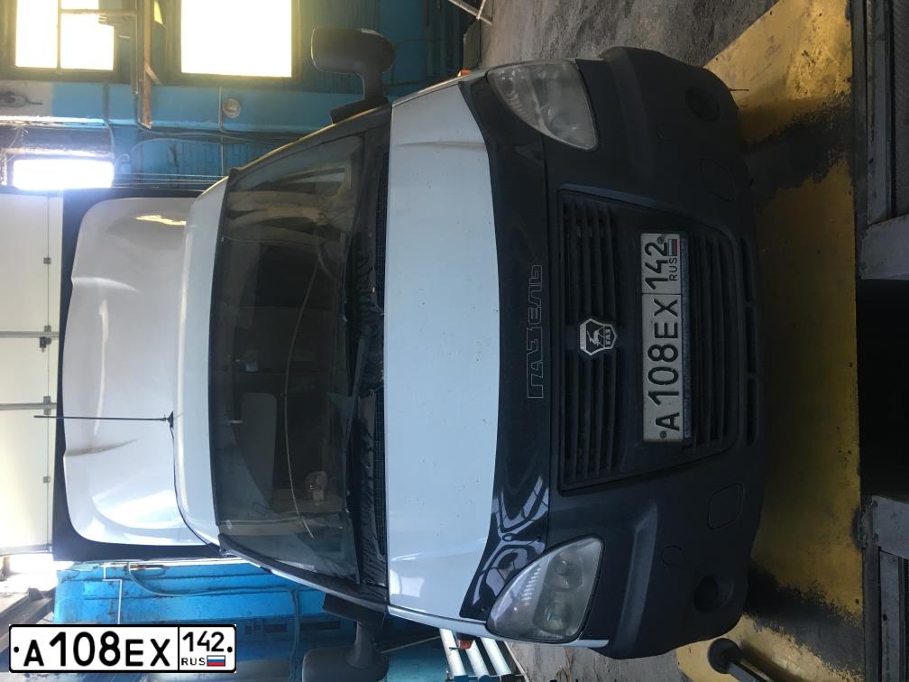 Фото автомобиля GAZ 3302 GAZEL, 2014 — госномер А108ЕХ142. Цвет: Белый