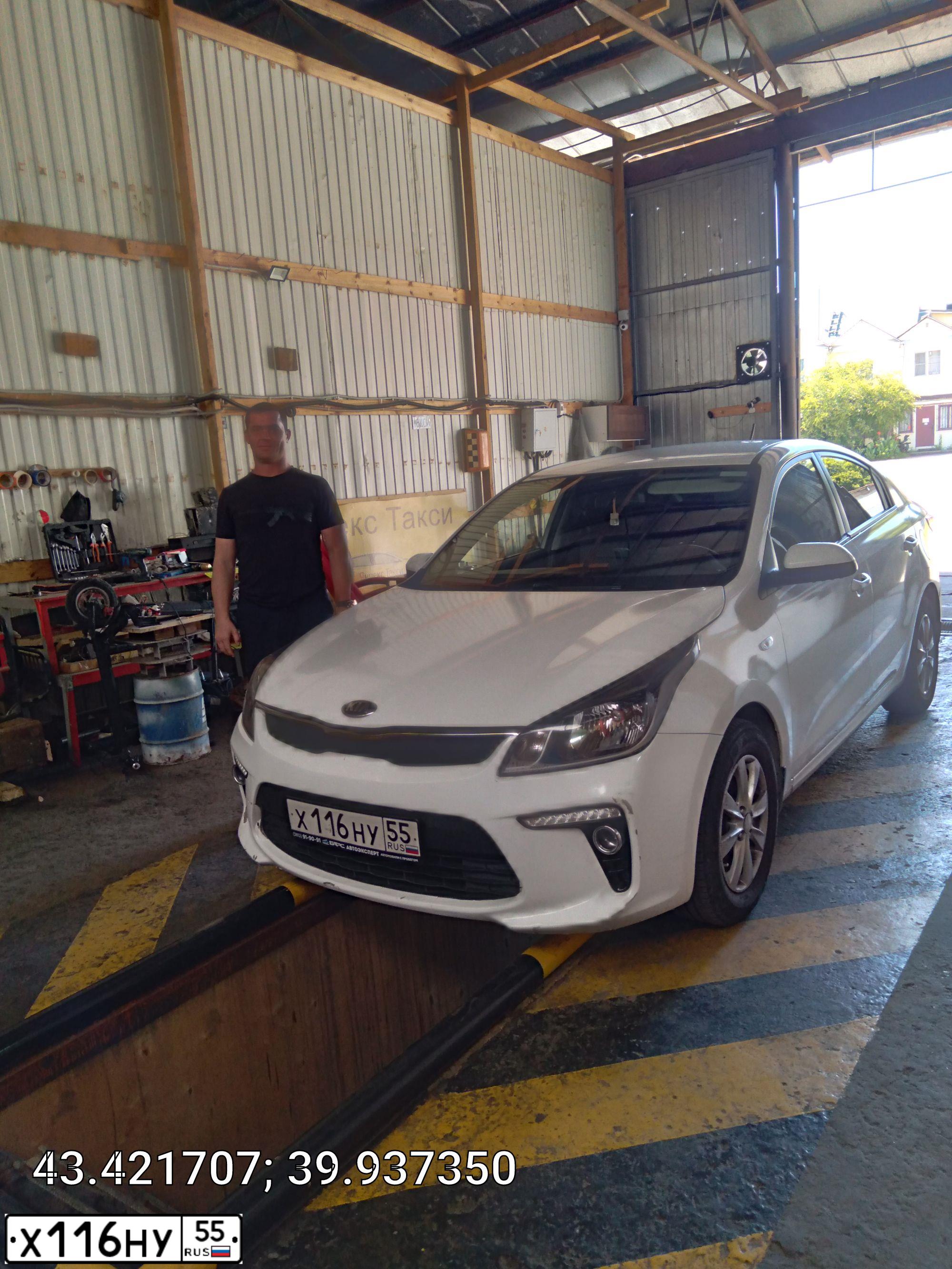 Фото автомобиля KIA RIO, 2018 — госномер К986ТУ95. Цвет: БЕЖЕВЫЙ