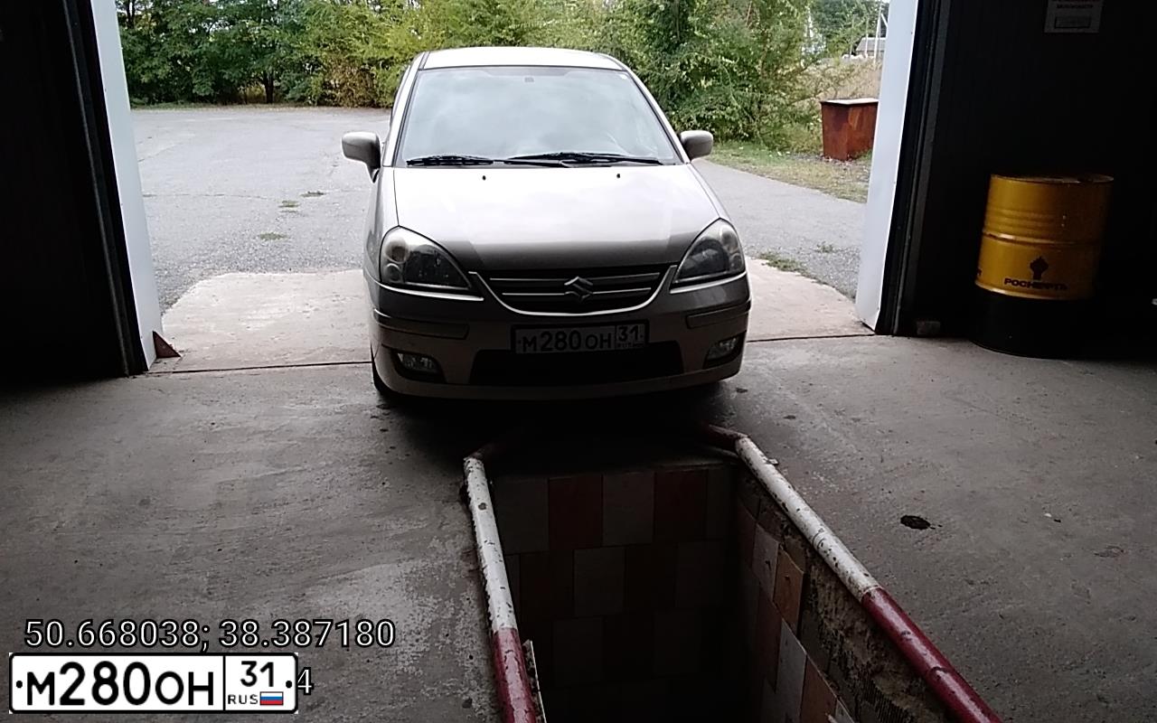 Фото автомобиля SUZUKI LIANA, 2006 — госномер М280ОН31. Цвет: ПЕРЛАМУТРОВО-БЕЖЕВЫЙ