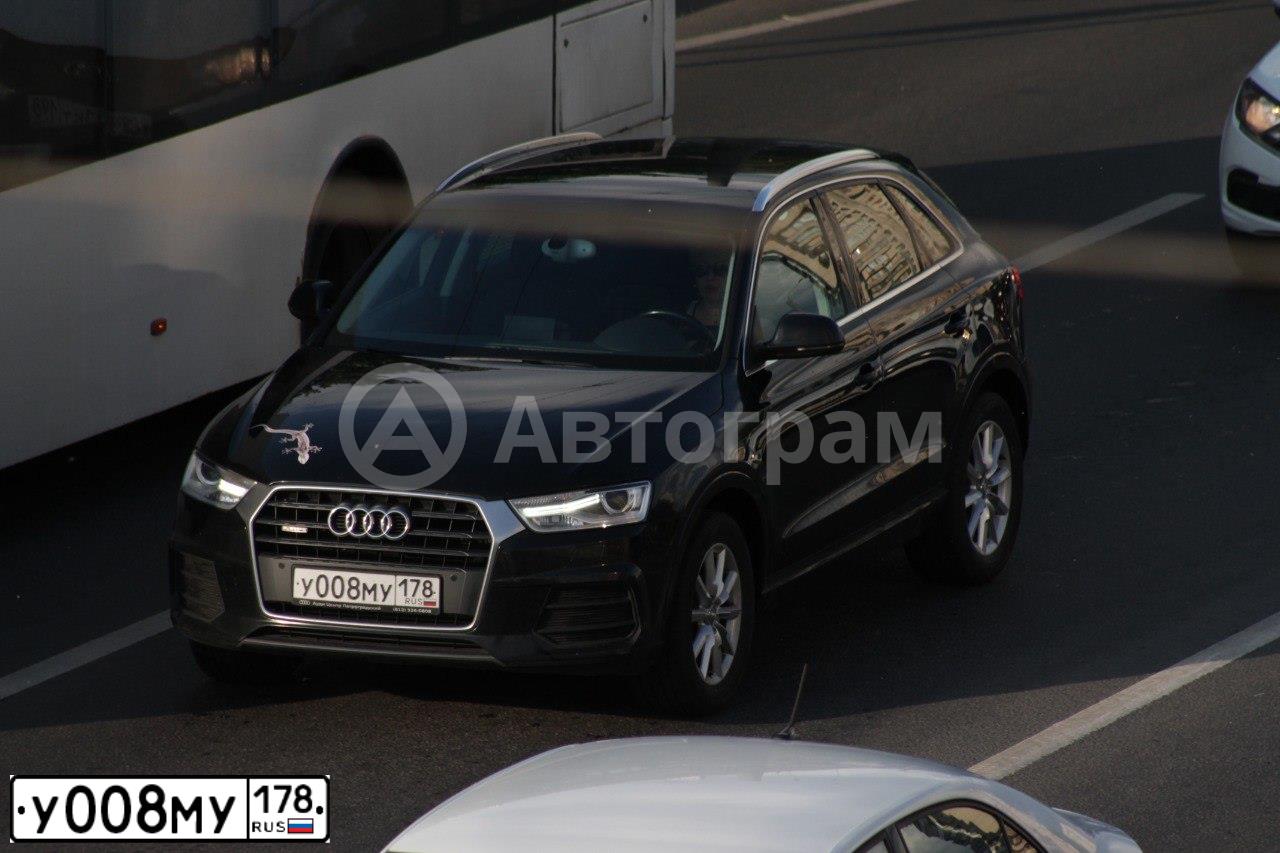 Фото автомобиля AUDI Q3, 2014 — госномер С465КХ178. Цвет: ЧЕРНЫЙ