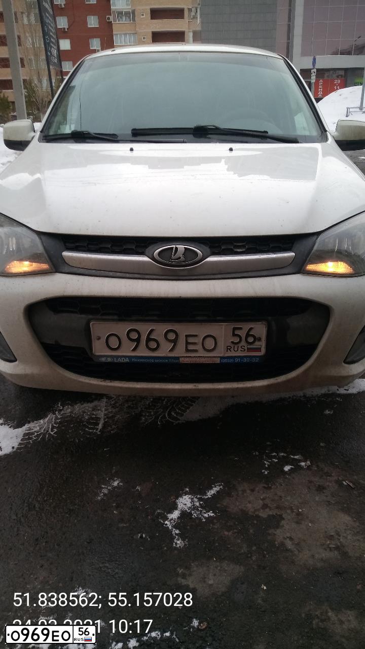 Фото автомобиля LADA KALINA, 2014 — госномер Е921УР156