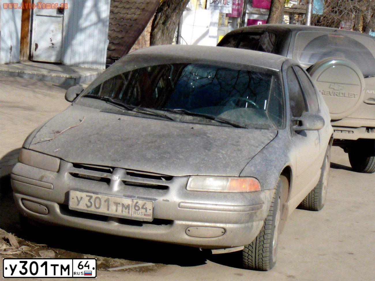 Фото автомобиля DODGE STRATUS, 1999 — госномер У301ТМ64. Цвет: СЕРЕБРИСТЫЙ