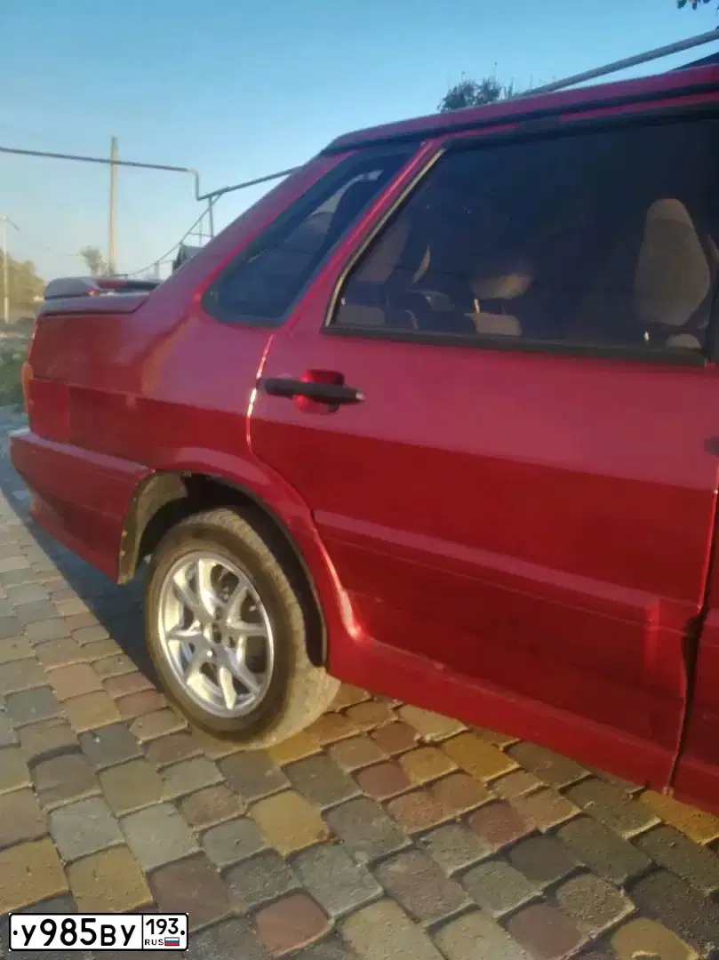 Фото автомобиля LADA 2115 SAMARA, 2008 — госномер К338ВН126. Цвет: КРАСНЫЙ