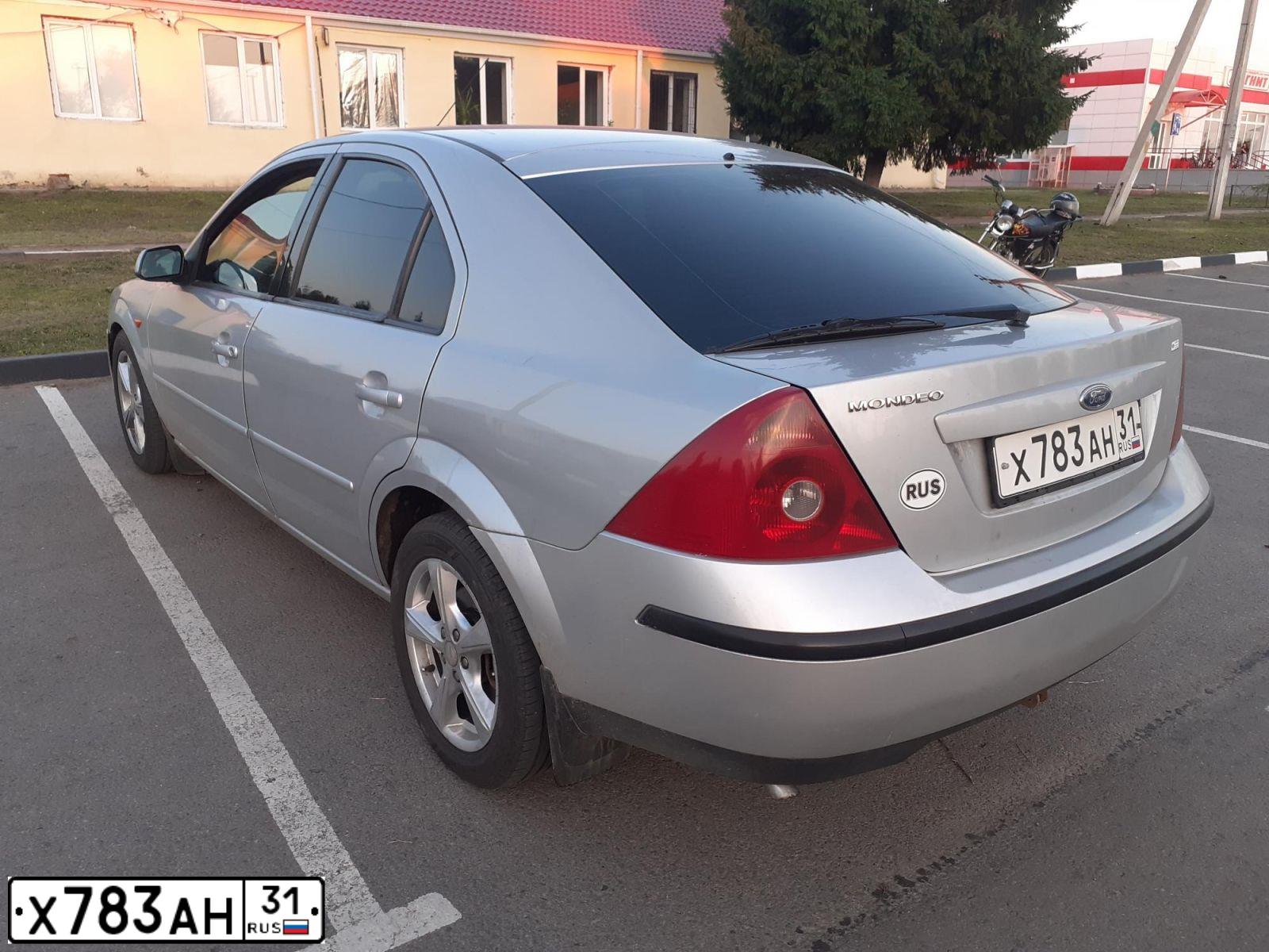 Фото автомобиля FORD MONDEO, 2001 — госномер О267УС31. Цвет: БЕЛЫЙ СЕРЕБРИСТЫЙ