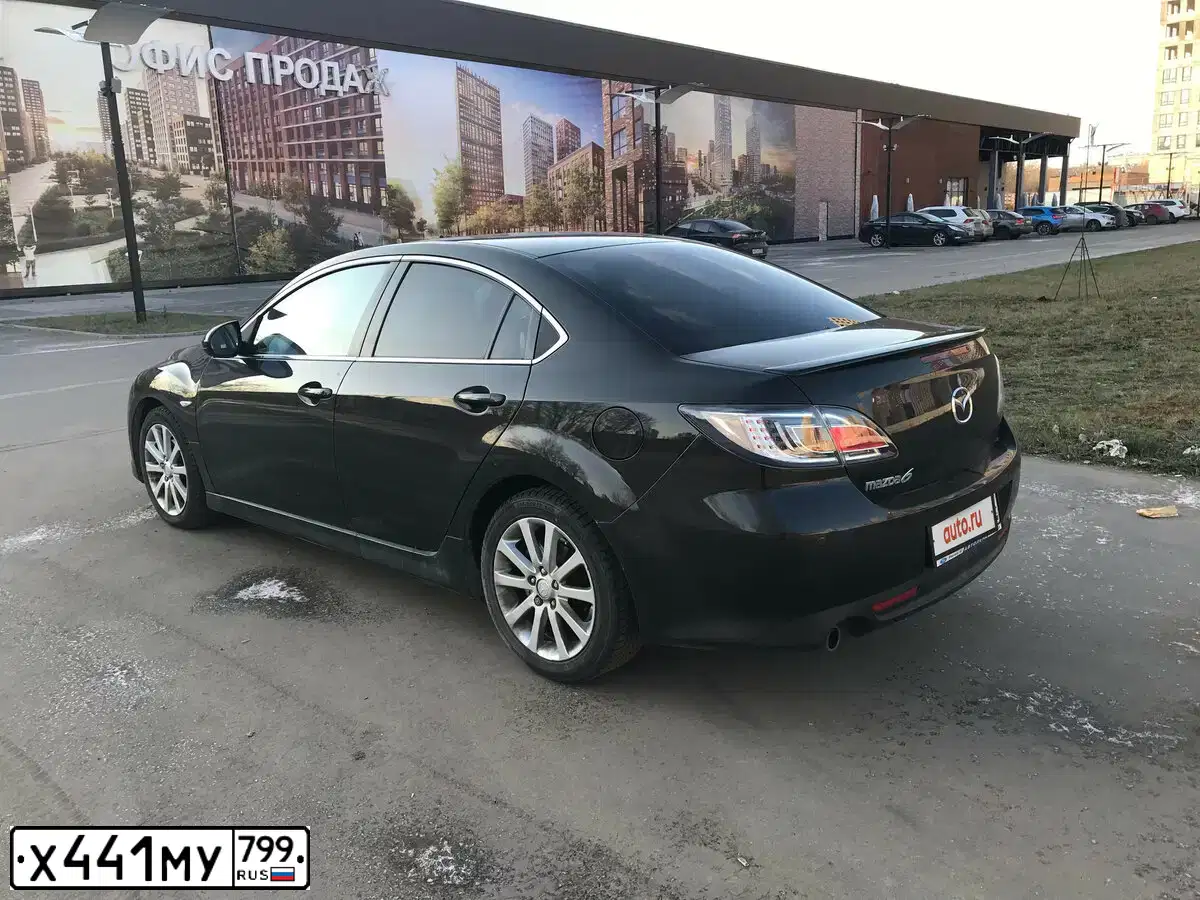 Фото автомобиля MAZDA 6, 2008 — госномер С440ОТ152. Цвет: ЧЕРНЫЙ