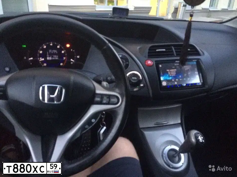 Фото автомобиля HONDA CIVIC, 2007 — госномер Т880ХС59. Цвет: Темно-синий