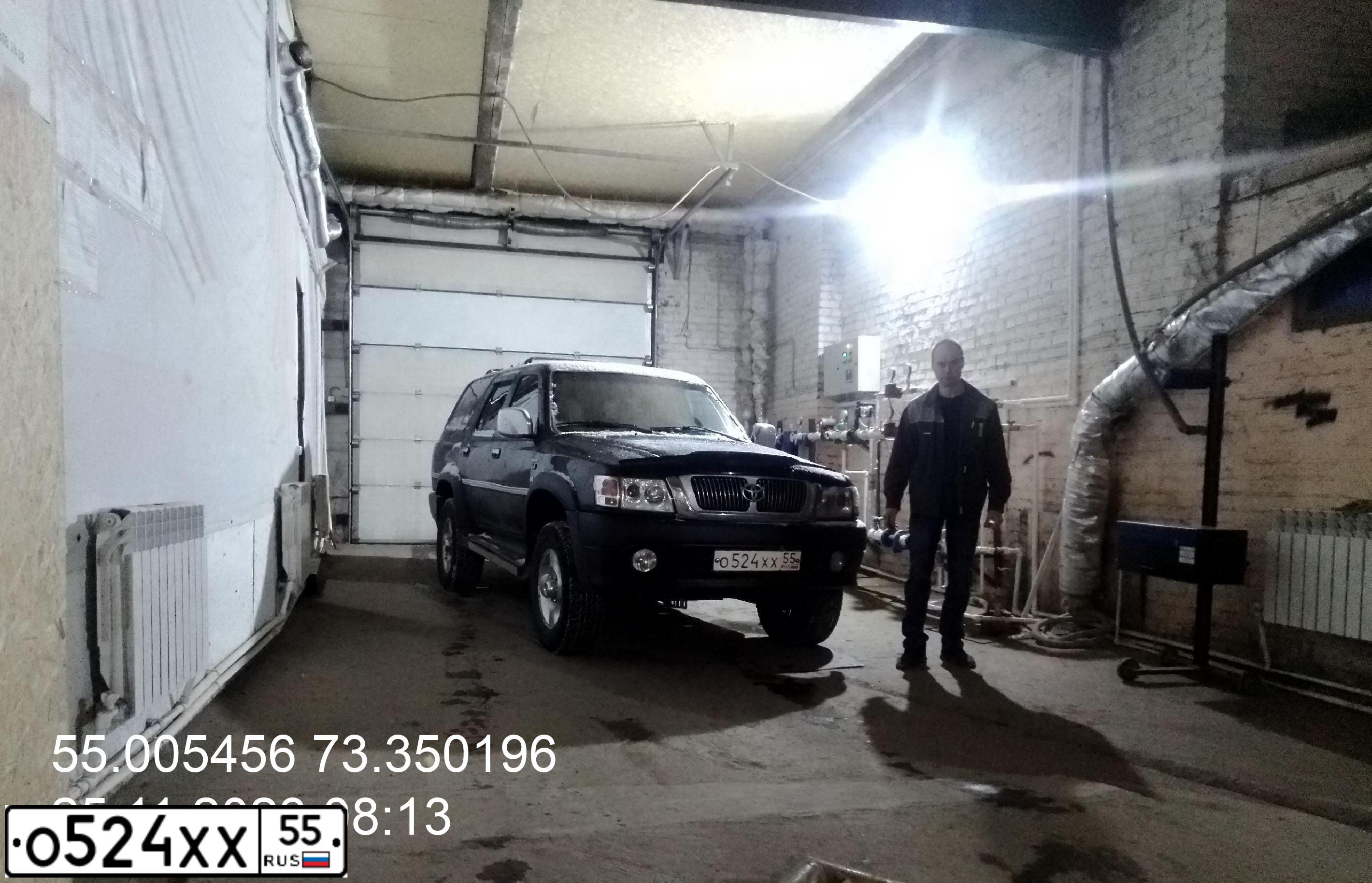 Фото автомобиля GREAT WALL SAFE, 2008 — госномер В485АХ155. Цвет: Темно-зеленый