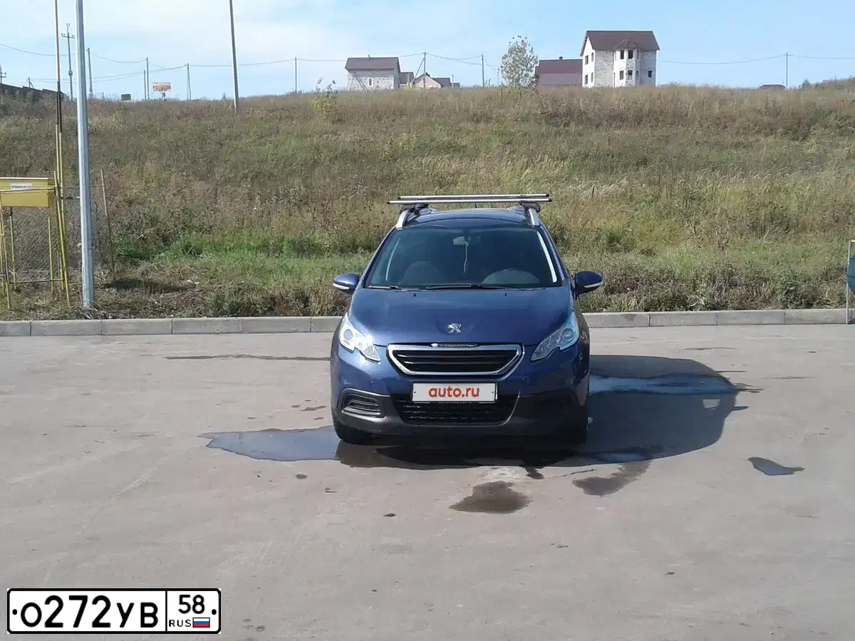 Фото автомобиля PEUGEOT 2008, 2014 — госномер О272УВ58. Цвет: ФИОЛЕТОВЫЙ
