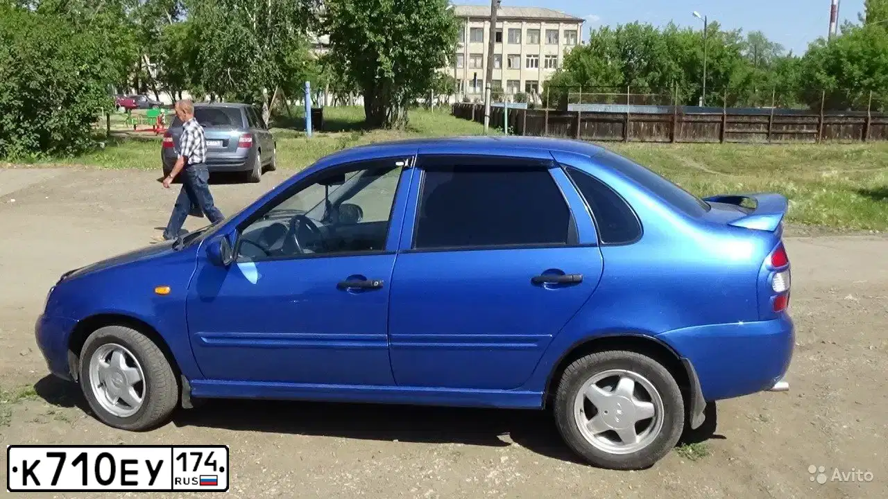 Фото автомобиля LADA KALINA, 2006 — госномер С681ВР774. Цвет: синий