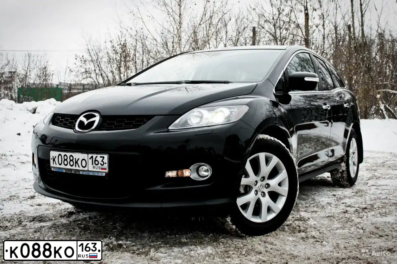 Фото автомобиля MAZDA CX-7, 2008 — госномер В289ЕУ147. Цвет: ТЕМНО-ВИШНЕВЫЙ