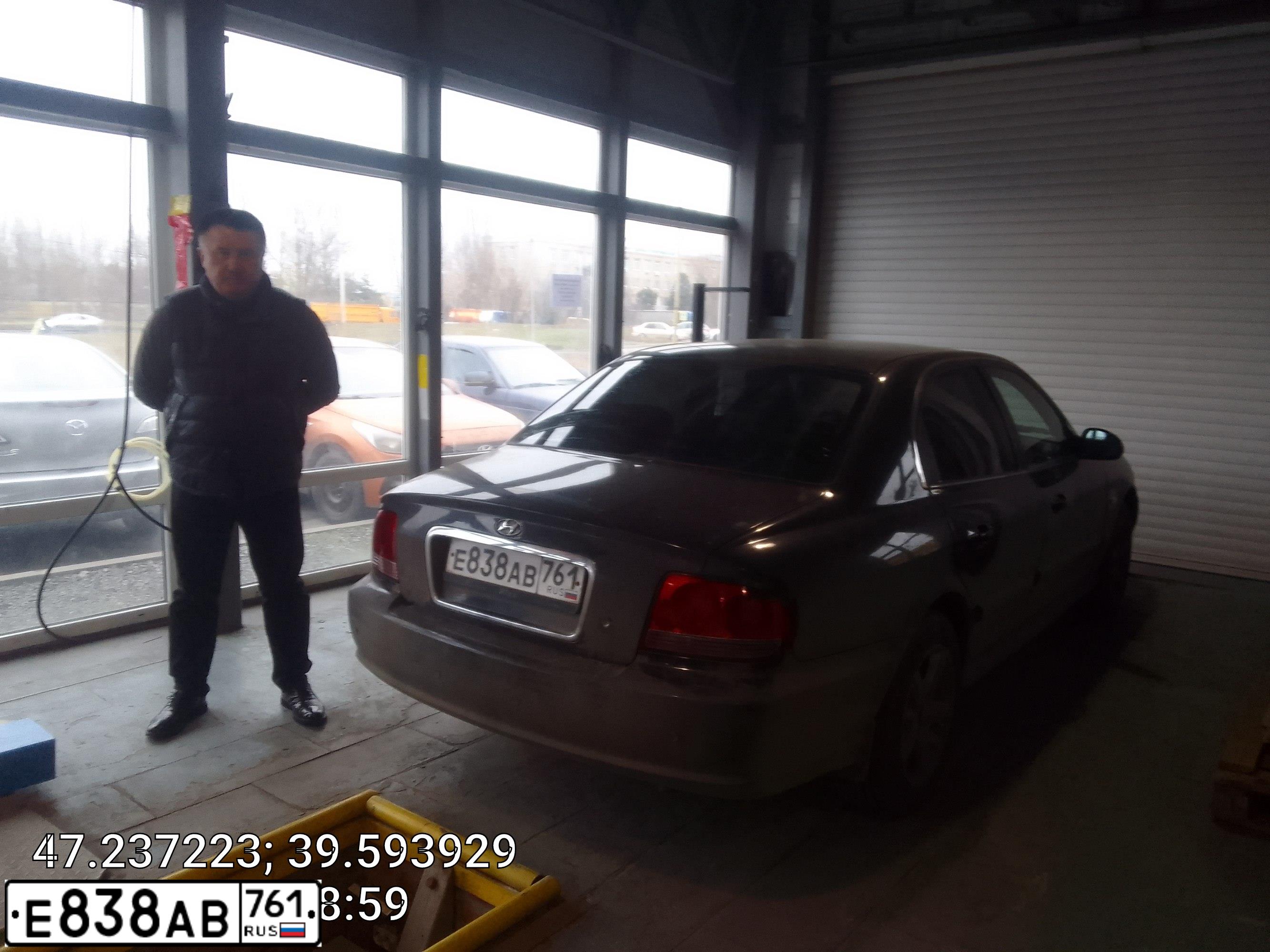 Фото автомобиля TAGAZ SONATA, 2007 — госномер К500ТС161. Цвет: ЧЕРНЫЙ