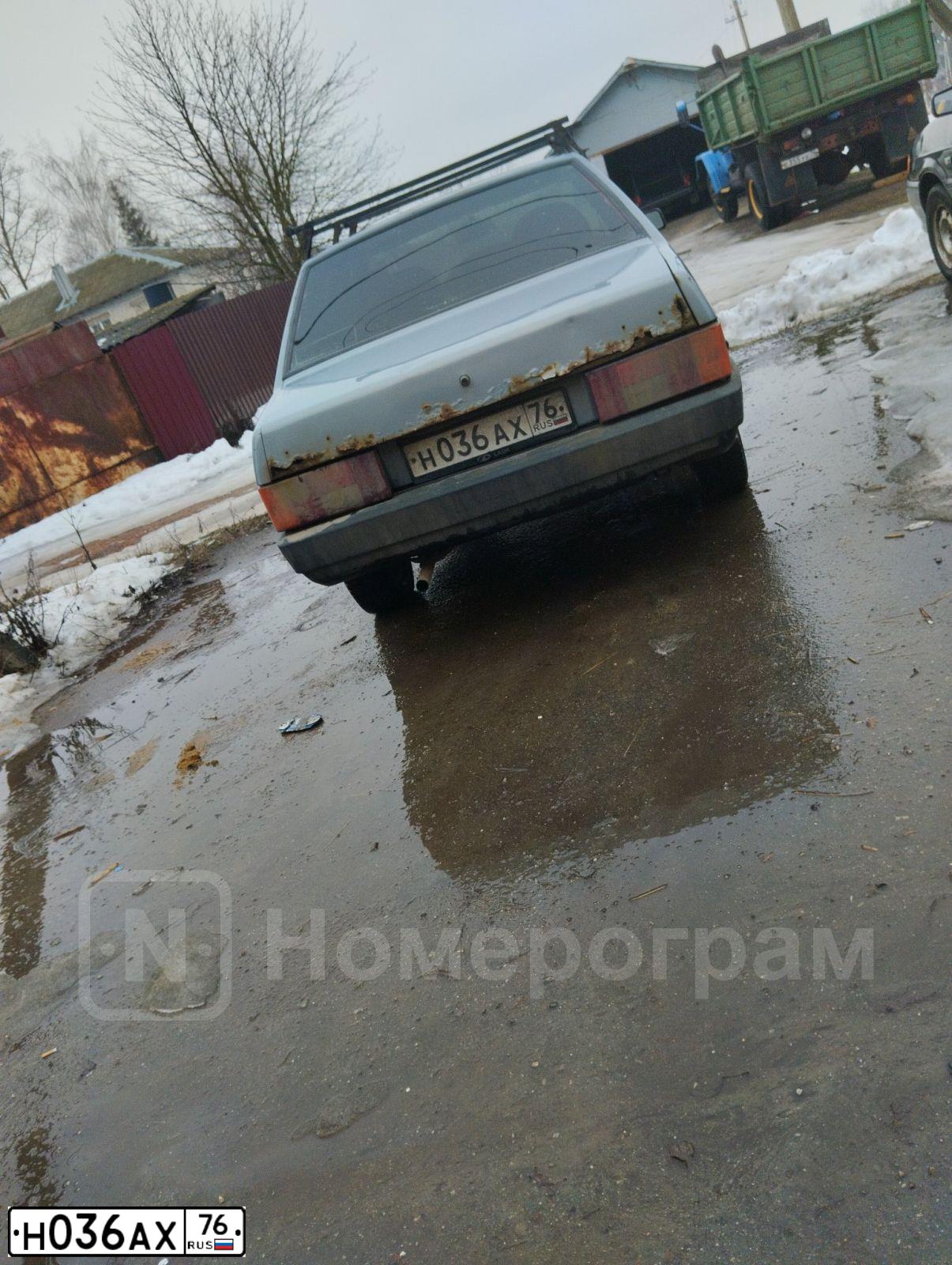 Фото автомобиля LADA 2109 SAMARA, 2003 — госномер Н036АХ76. Цвет: СЕРЫЙ