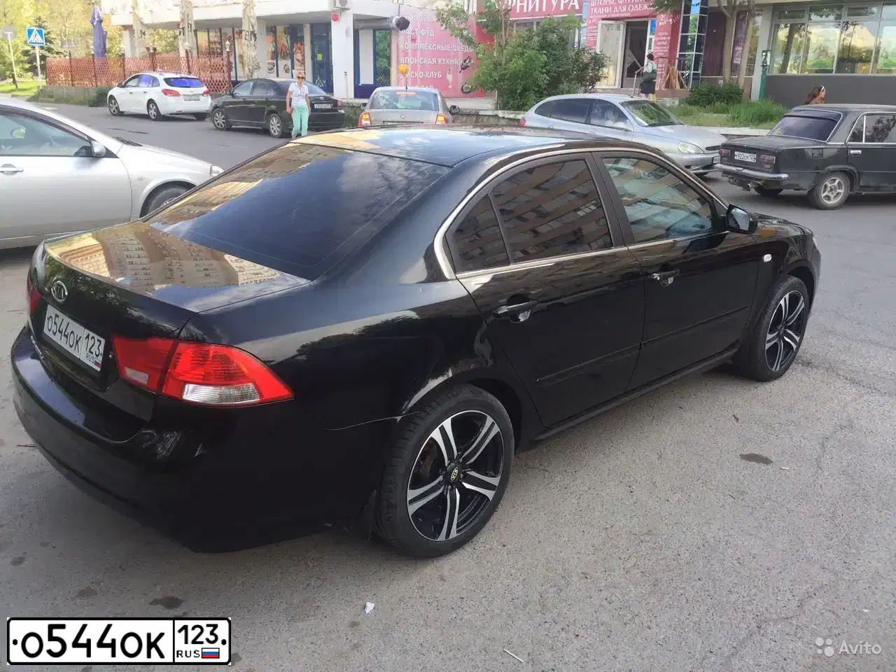 Фото автомобиля KIA MAGENTIS / OPTIMA, 2009 — госномер Р616ОС05. Цвет: ЧЕРНЫЙ