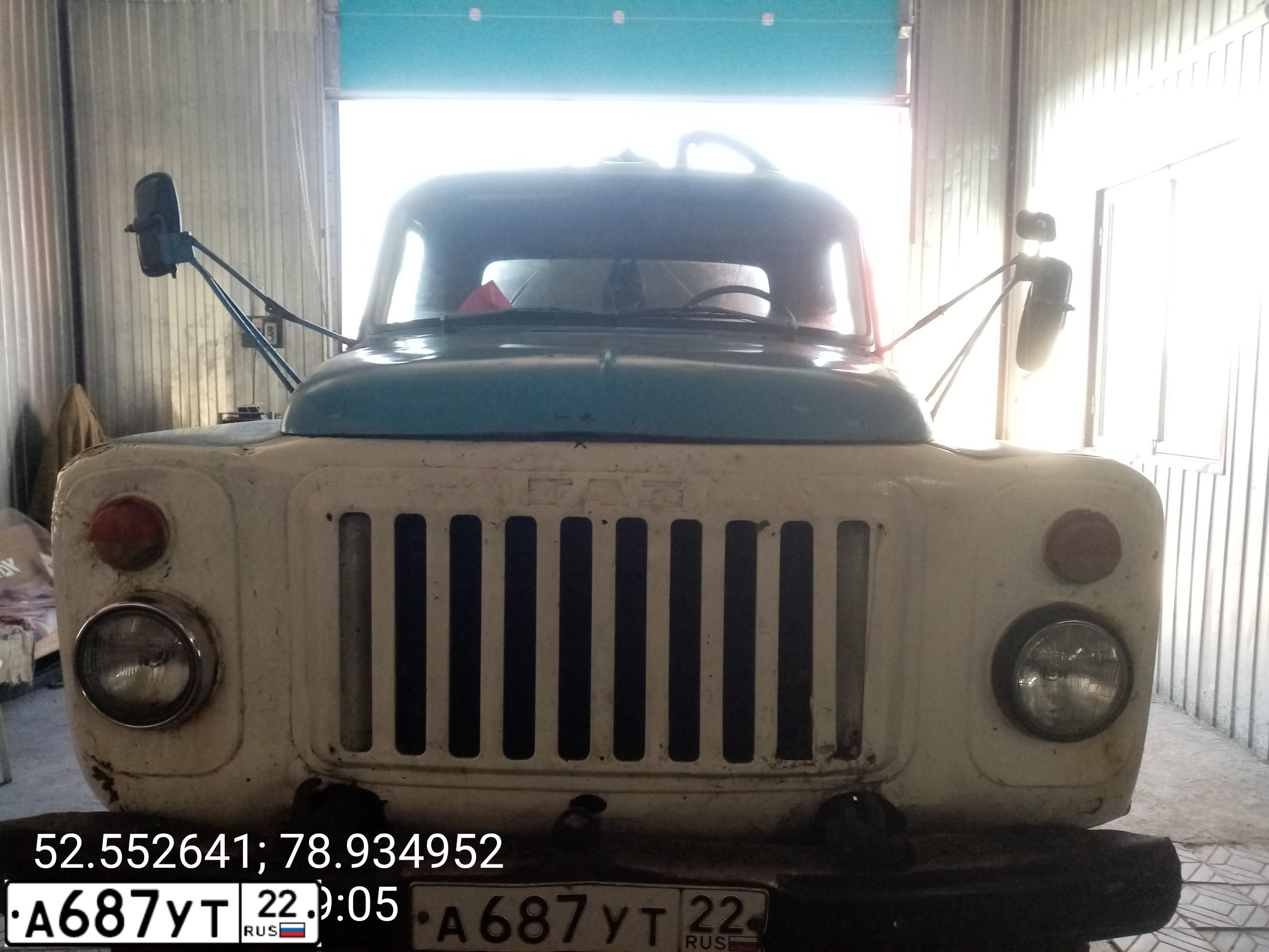 Фото автомобиля GAZ 53, 1981 — госномер А687УТ22. Цвет: ГОЛУБОЙ