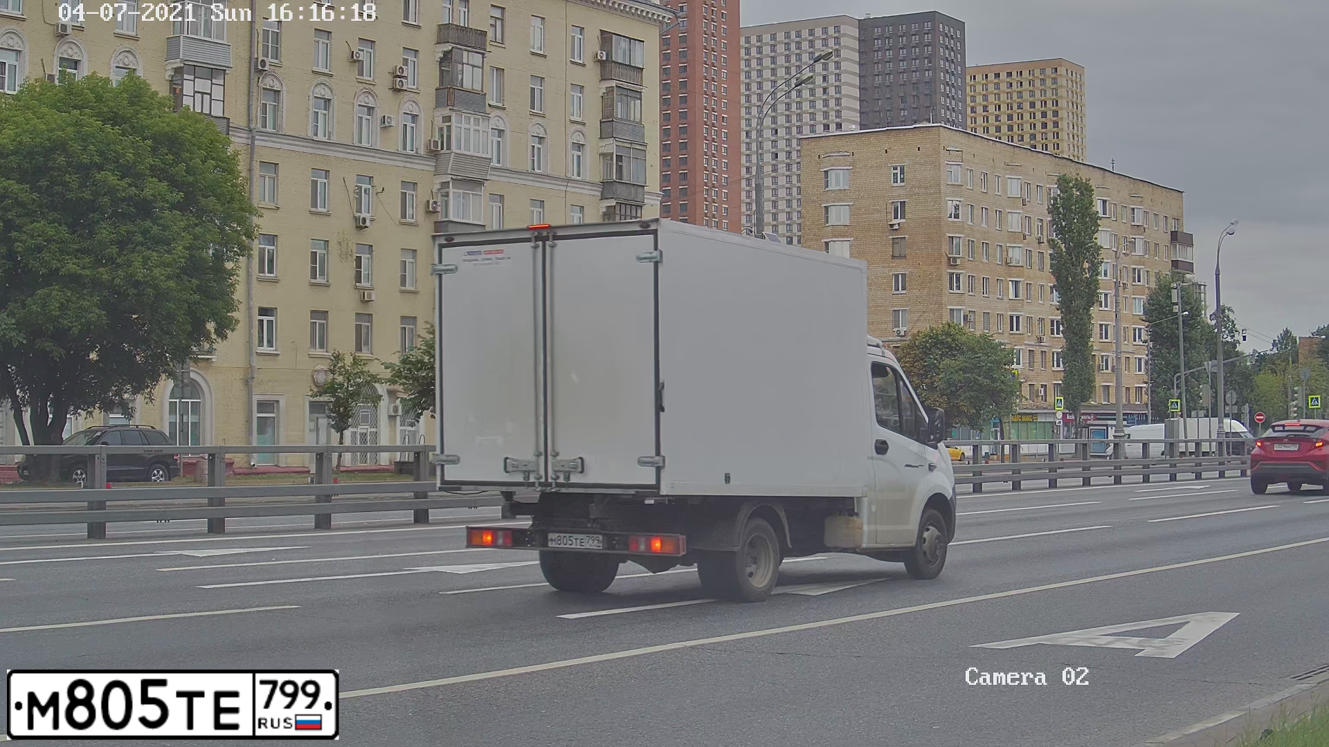 Фото автомобиля GAZ GAZEL NEXT, 2020 — госномер М805ТЕ799. Цвет: Белый