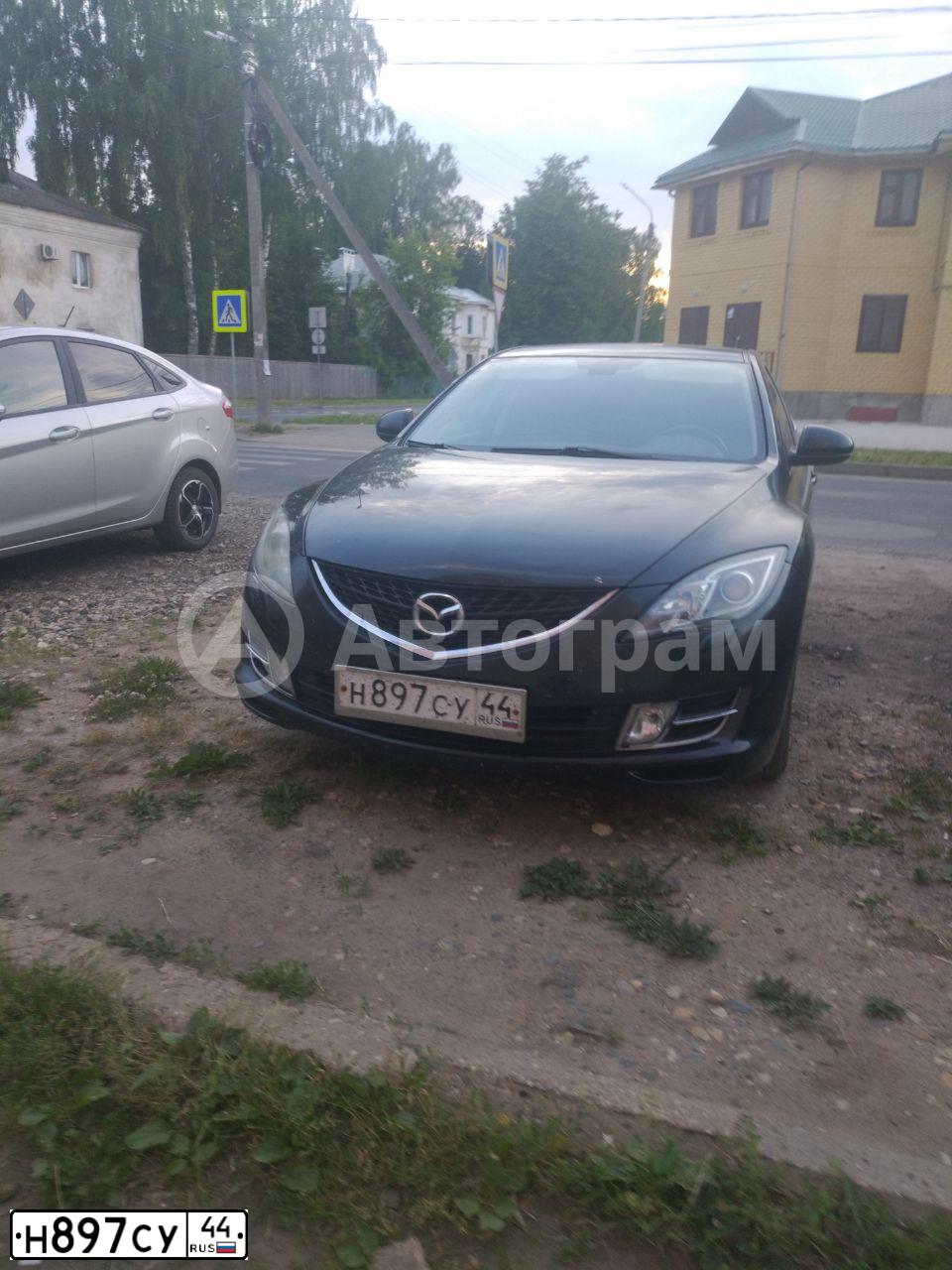 Фото автомобиля MAZDA 6, 2008 — госномер К888НЕ36. Цвет: ЧЕРНЫЙ