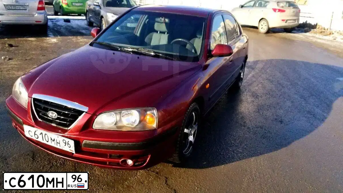 Фото автомобиля TAGAZ ELANTRA XD, 2008 — госномер С610МН96. Цвет: КРАСНЫЙ