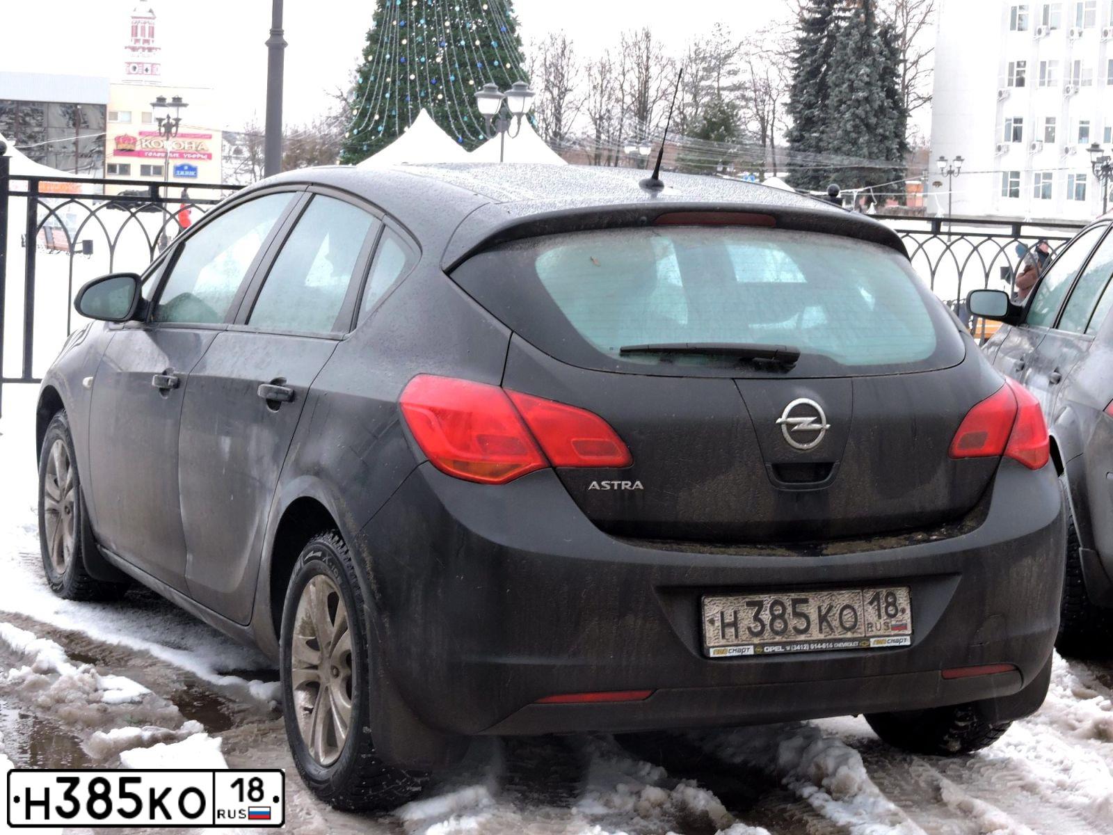Фото автомобиля OPEL ASTRA, 2011 — госномер У474КА790. Цвет: ЧЕРНЫЙ