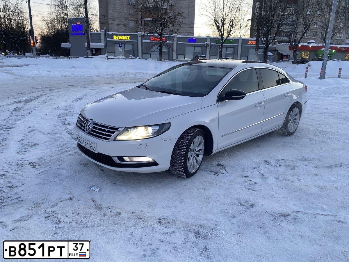 Фото автомобиля VOLKSWAGEN CC, 2014 — госномер С060ТР750. Цвет: Белый
