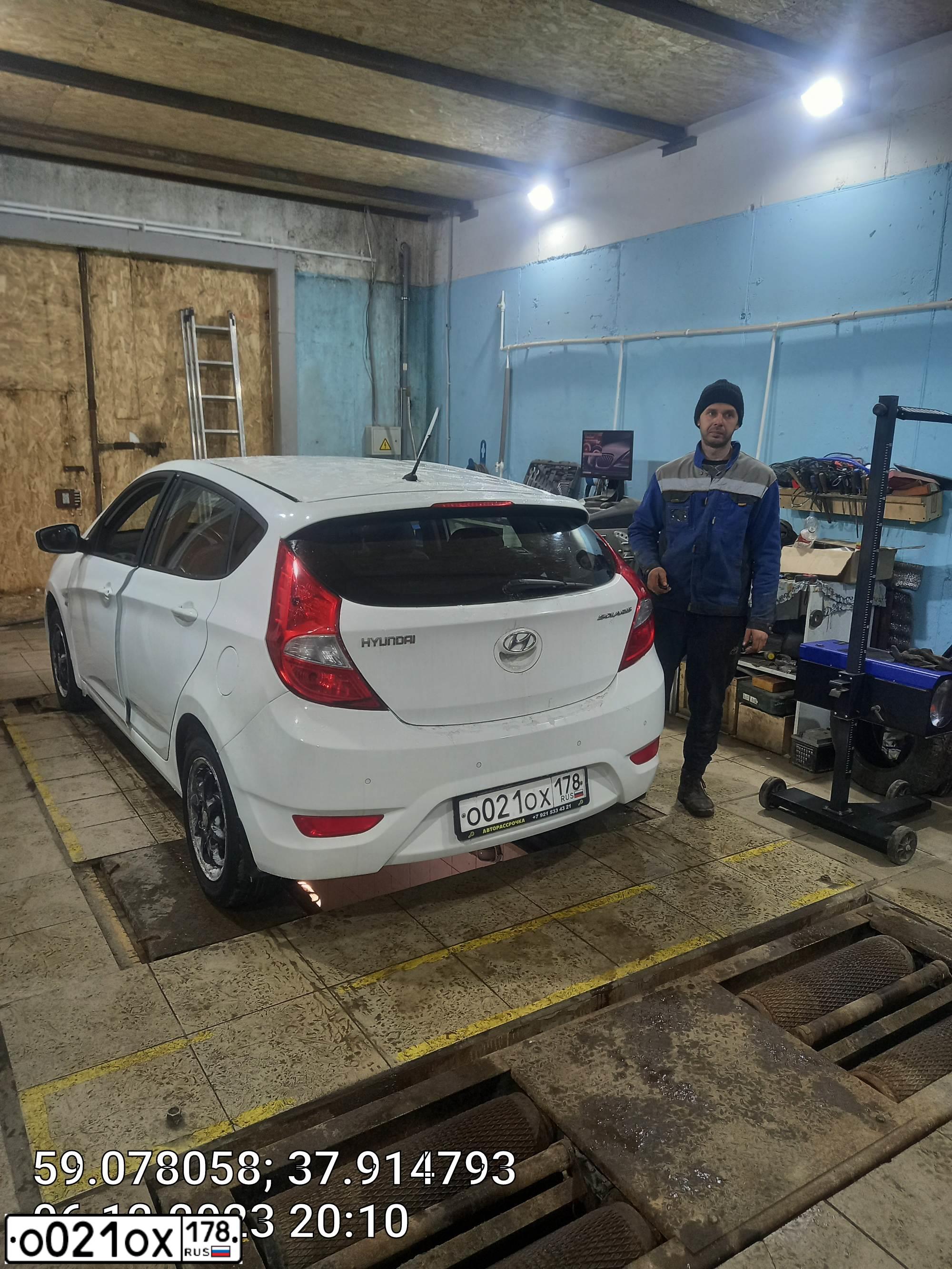 Фото автомобиля HYUNDAI SOLARIS, 2013 — госномер М360ЕУ35. Цвет: Белый