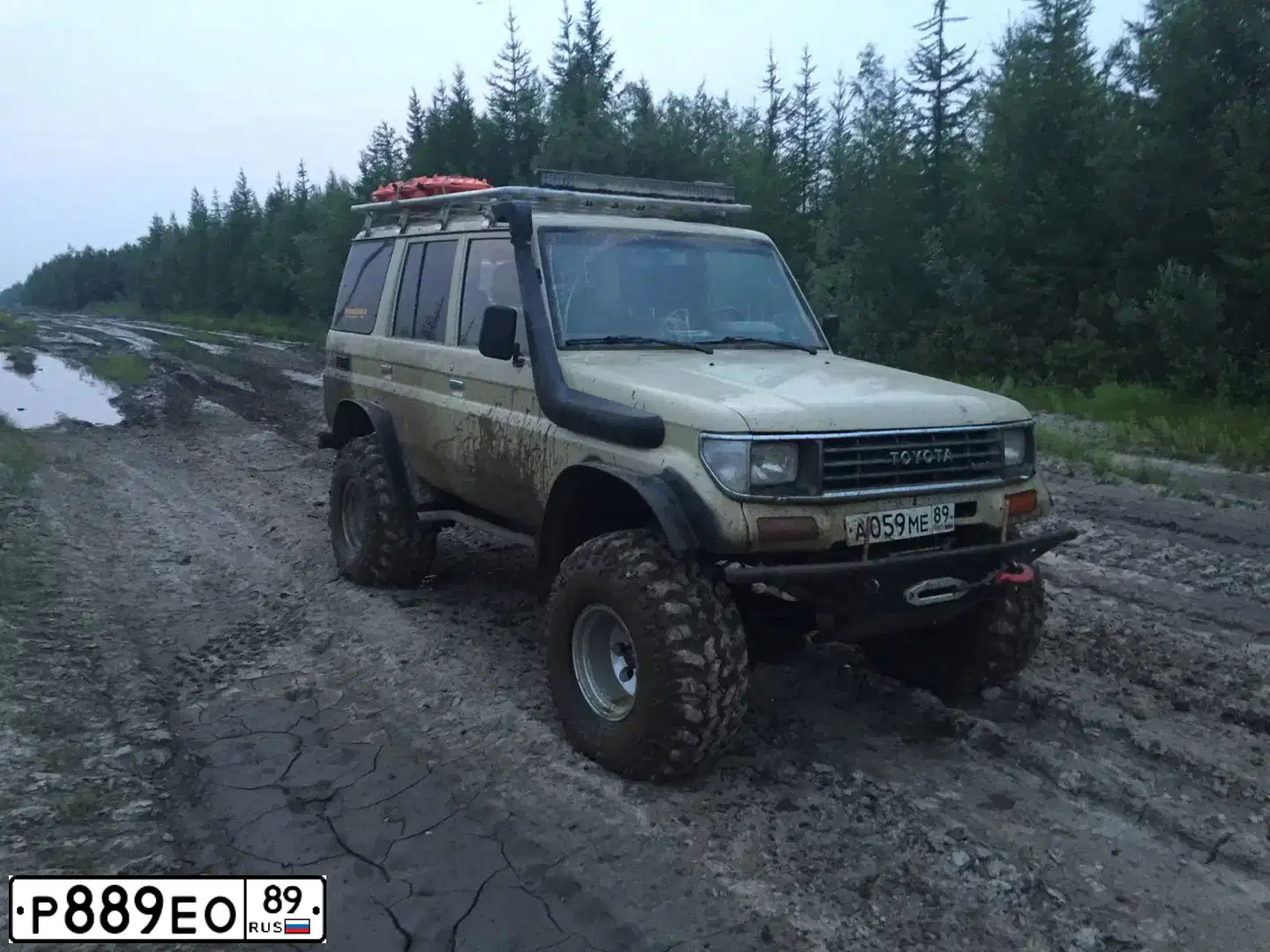 Фото автомобиля TOYOTA LANDCRUISER, 1992 — госномер А001АЕ99. Цвет: СИНИЙ