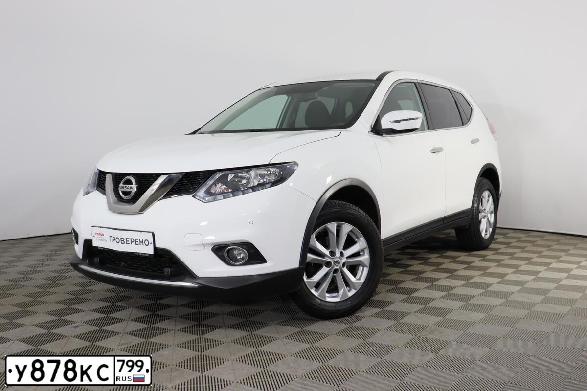 Фото автомобиля NISSAN X-TRAIL, 2018 — госномер У878КС799. Цвет: Белый