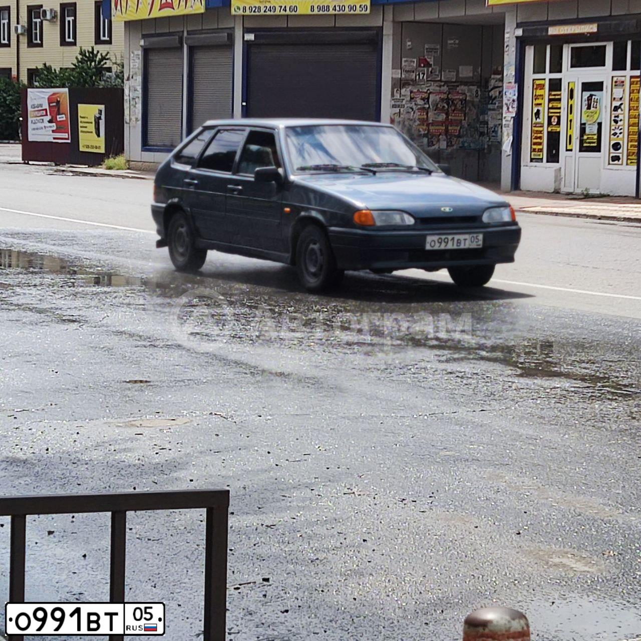 Фото автомобиля LADA 2114 SAMARA, 2012 — госномер О991ВТ05. Цвет: Сине-зеленый