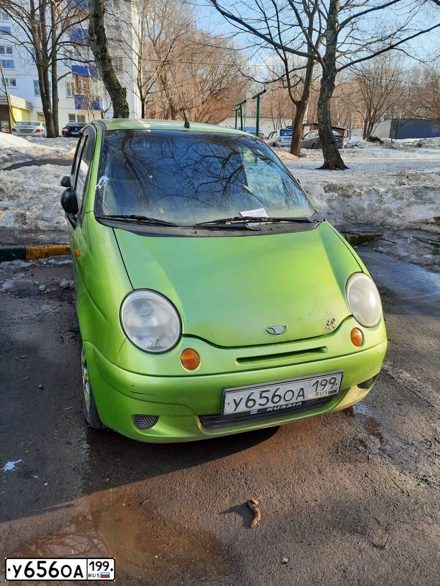 Фото автомобиля DAEWOO MATIZ, 2005 — госномер У656ОА199. Цвет: ЗЕЛЕНЫЙ