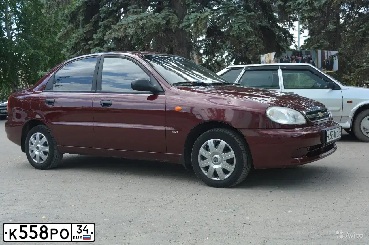 Фото автомобиля CHEVROLET LANOS, 2007 — госномер С347ЕЕ761. Цвет: ВИШНЕВЫЙ
