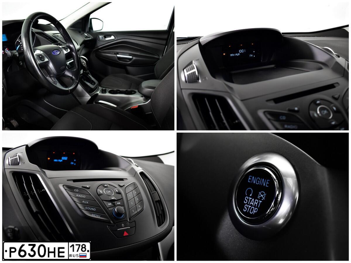 Фото автомобиля FORD KUGA, 2014 — госномер Е606НО51. Цвет: Белый