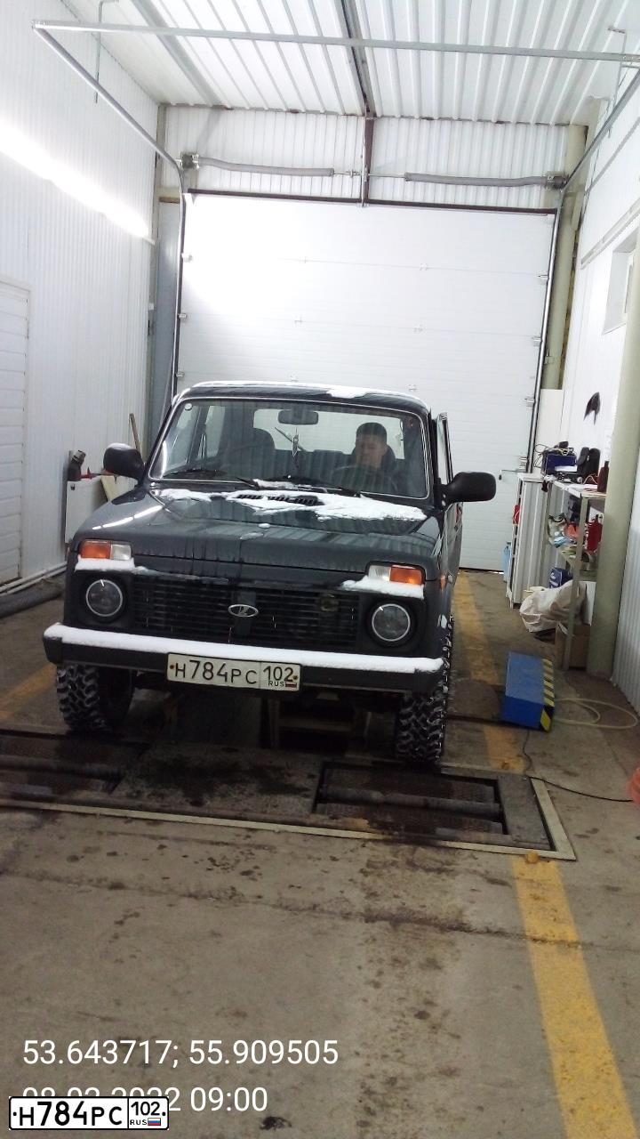 Фото автомобиля LADA 2121 NIVA, 2012 — госномер Н784РС102. Цвет: Темно-зеленый