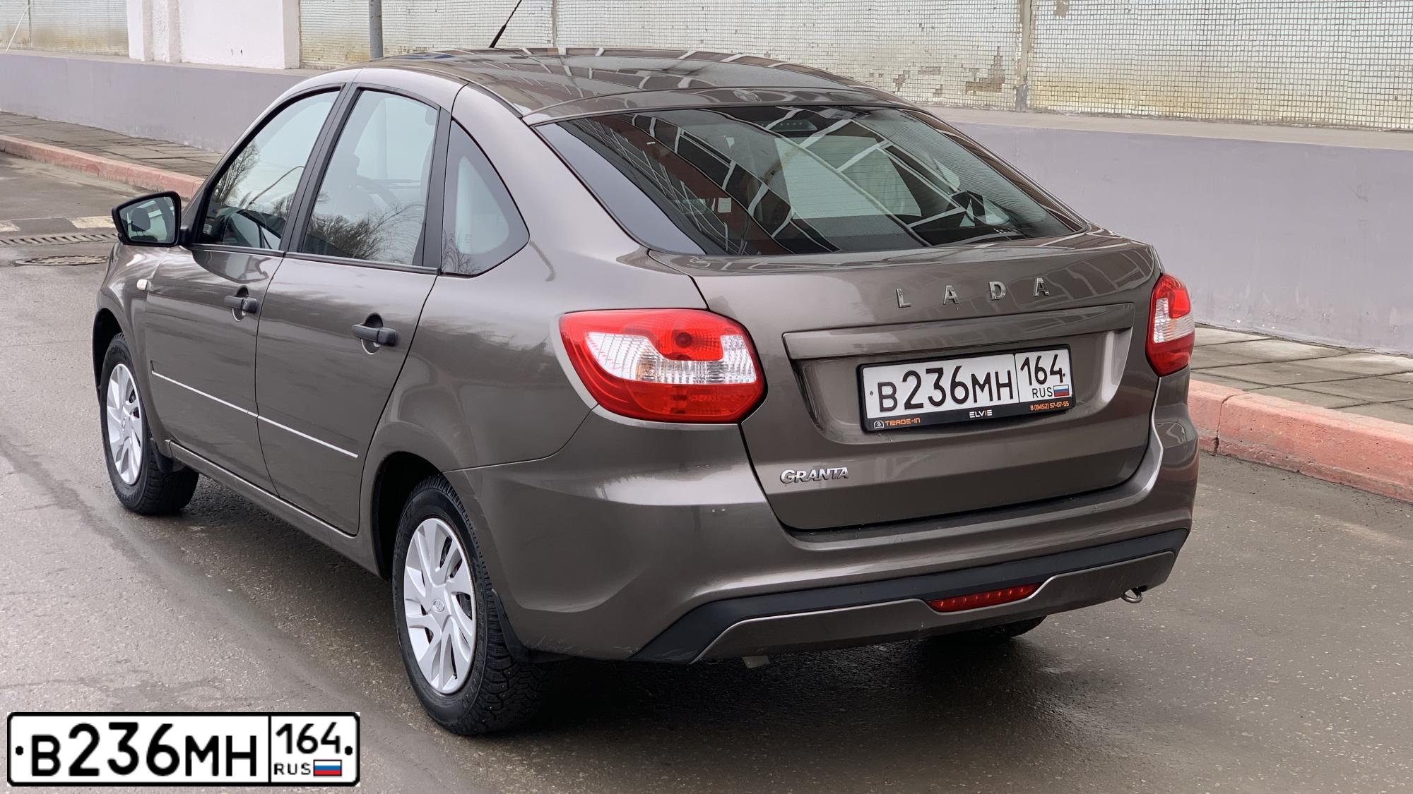 Фото автомобиля LADA GRANTA, 2019 — госномер Е962ВК323