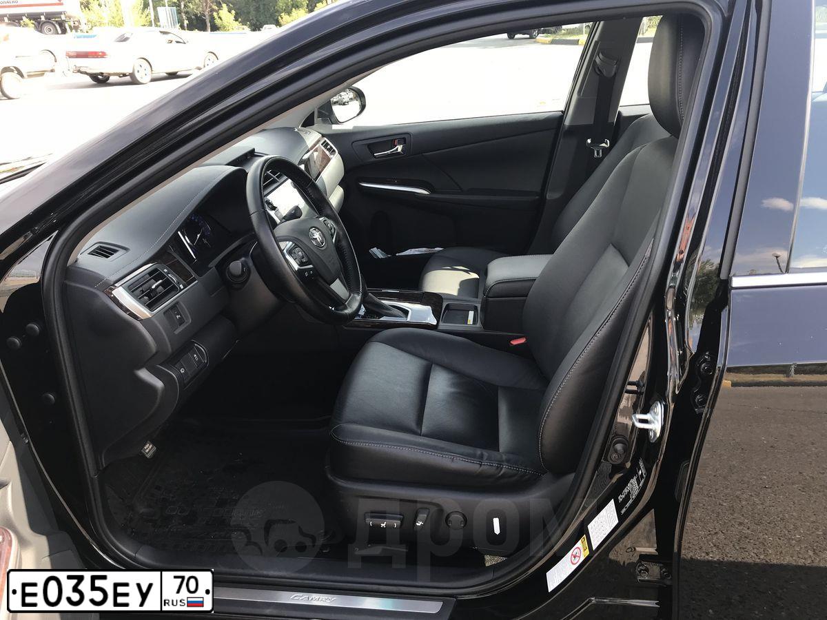 Фото автомобиля TOYOTA CAMRY, 2017 — госномер М779ТА154. Цвет: ЧЕРНЫЙ
