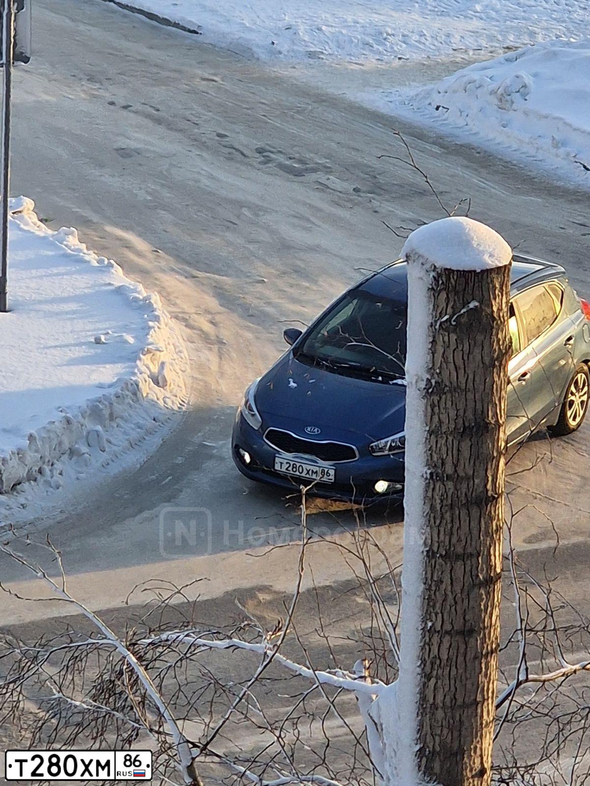 Фото автомобиля KIA CEE'D, 2012 — госномер Р299МЕ186. Цвет: синий