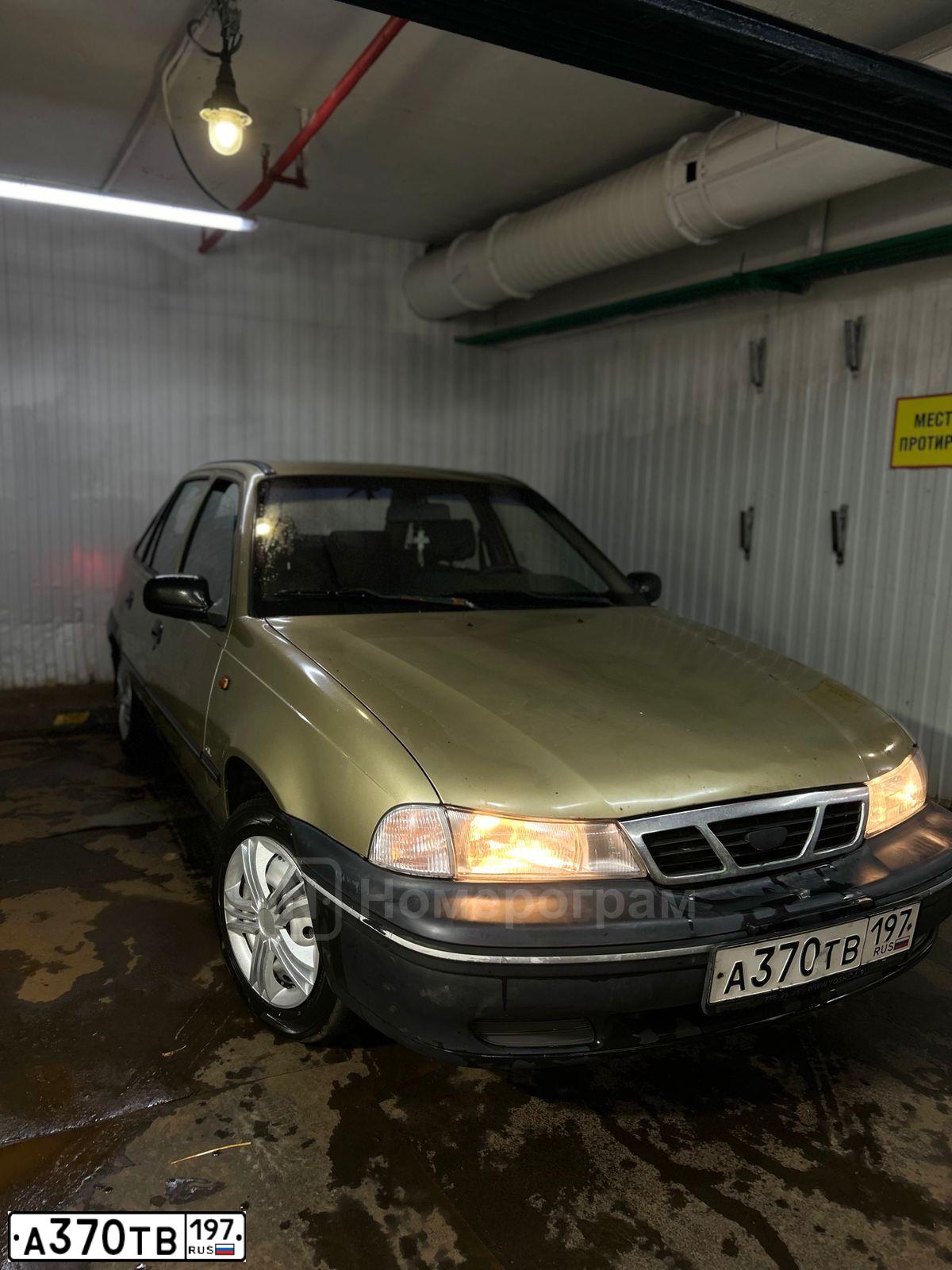 Фото автомобиля DAEWOO NEXIA, 2006 — госномер А370ТВ197. Цвет: БЕЖЕВЫЙ