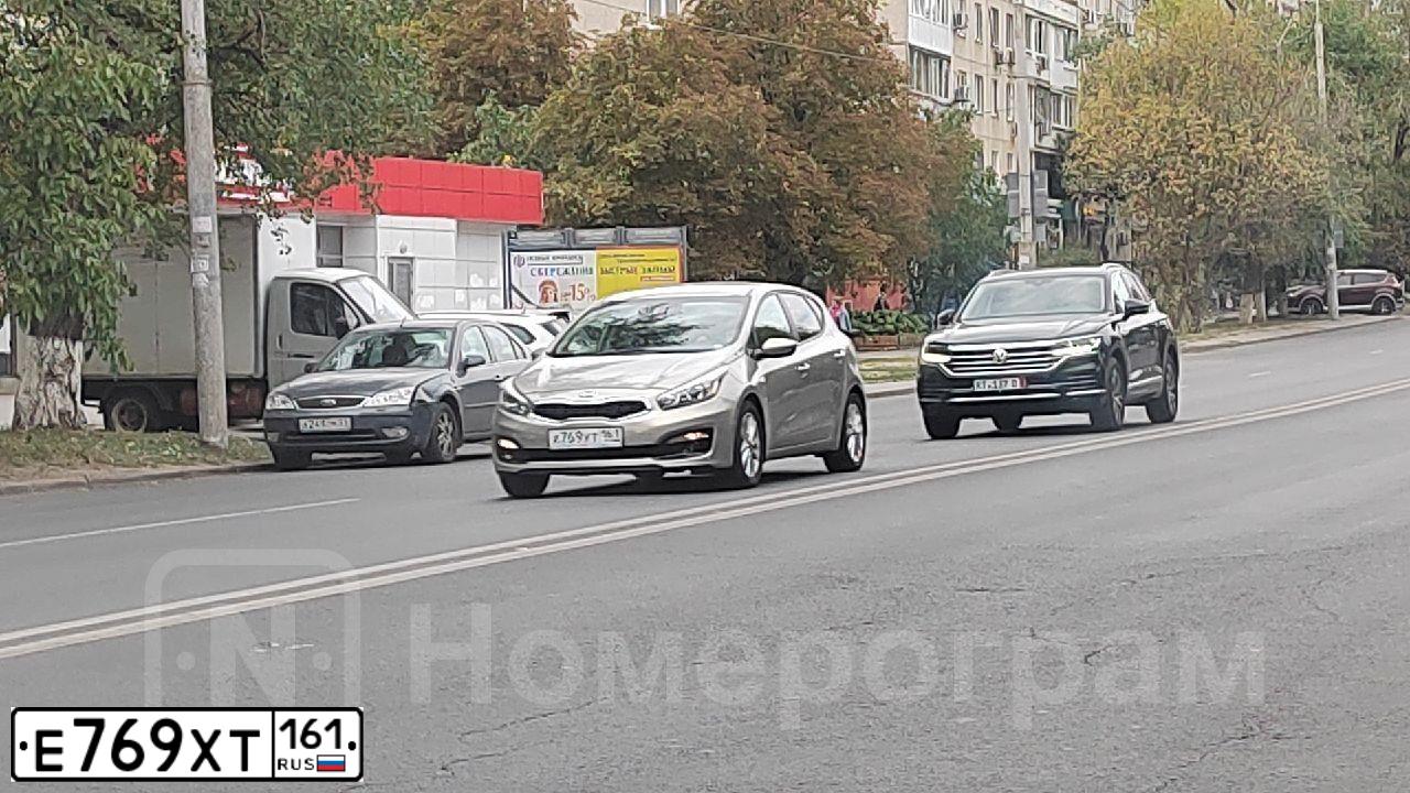 Фото автомобиля ZAZ LANOS, 2008 — госномер Е769ХТ161. Цвет: ЧЕРНЫЙ