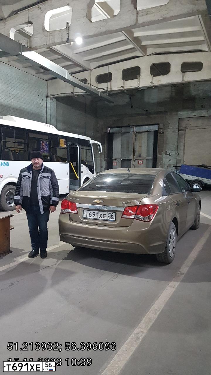 Фото автомобиля CHEVROLET CRUZE, 2013 — госномер Т691ХЕ56