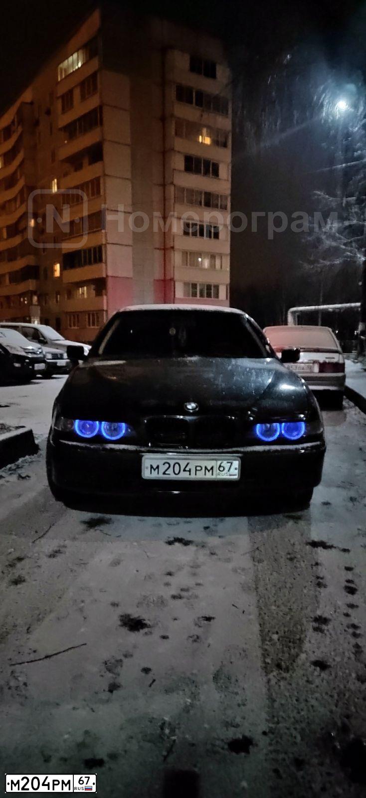 Фото автомобиля БМВ БМВ 5201, 1998 — госномер Е550РК32. Цвет: ЧЕРНЫЙ