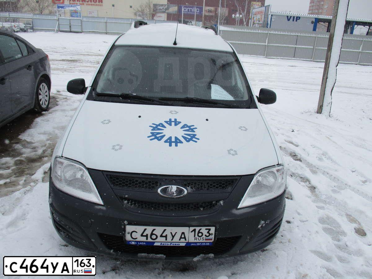Фото автомобиля LADA LARGUS FURGON, 2013 — госномер Е084УТ161. Цвет: Белый