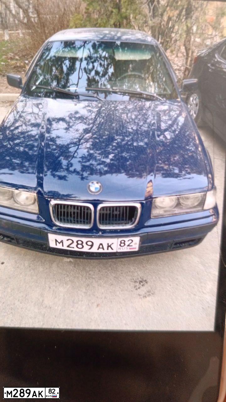 Фото автомобиля BMW SERIE 3, 1991 — госномер М289АК82. Цвет: Т.СИНИЙ