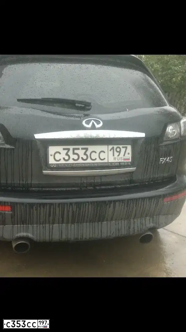 Фото автомобиля INFINITI QX70 /FX/, 2007 — госномер С353СС197. Цвет: ЧЕРНЫЙ