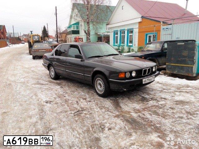 Фото автомобиля БМВ730I, 1991 — госномер У918СА74. Цвет: СЕРЫЙ