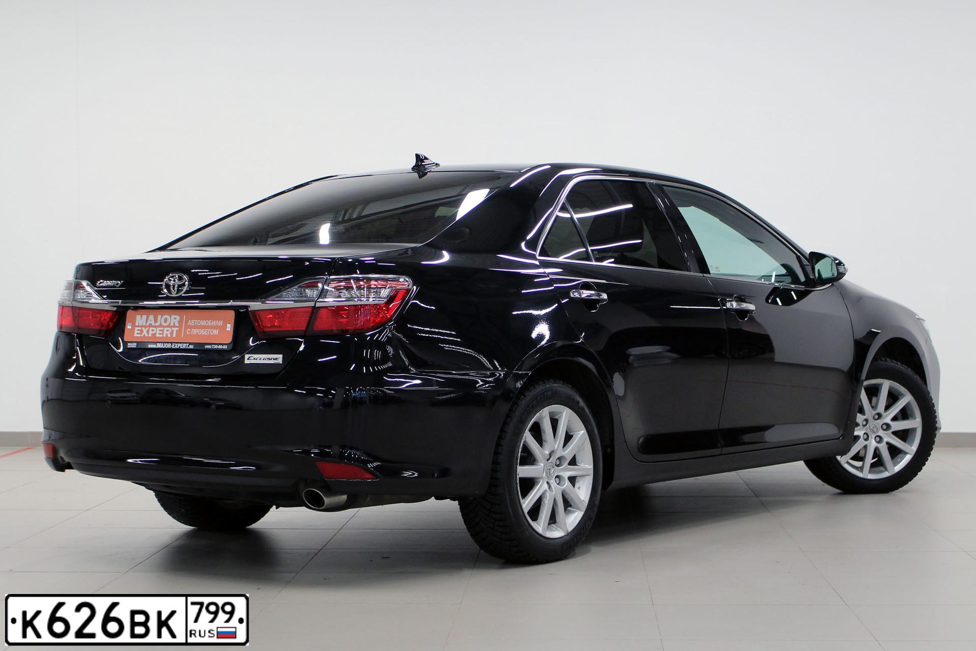 Фото автомобиля TOYOTA CAMRY, 2017 — госномер А541КР155. Цвет: ЧЕРНЫЙ МЕТАЛЛИК