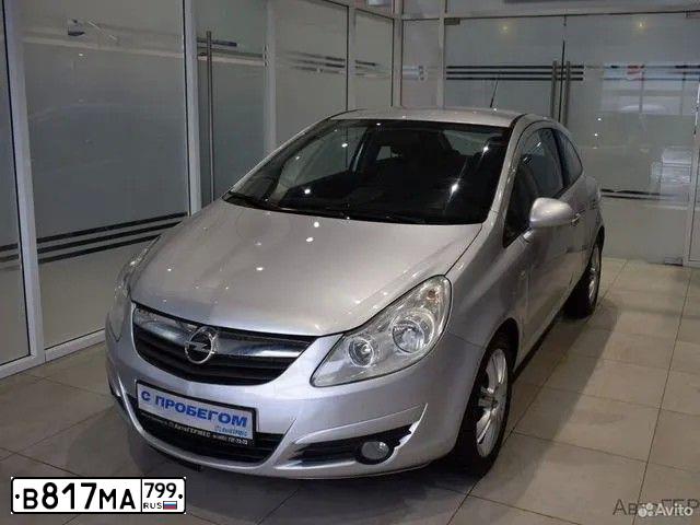 Фото автомобиля OPEL CORSA, 2008 — госномер В817МА799. Цвет: СЕРЫЙ