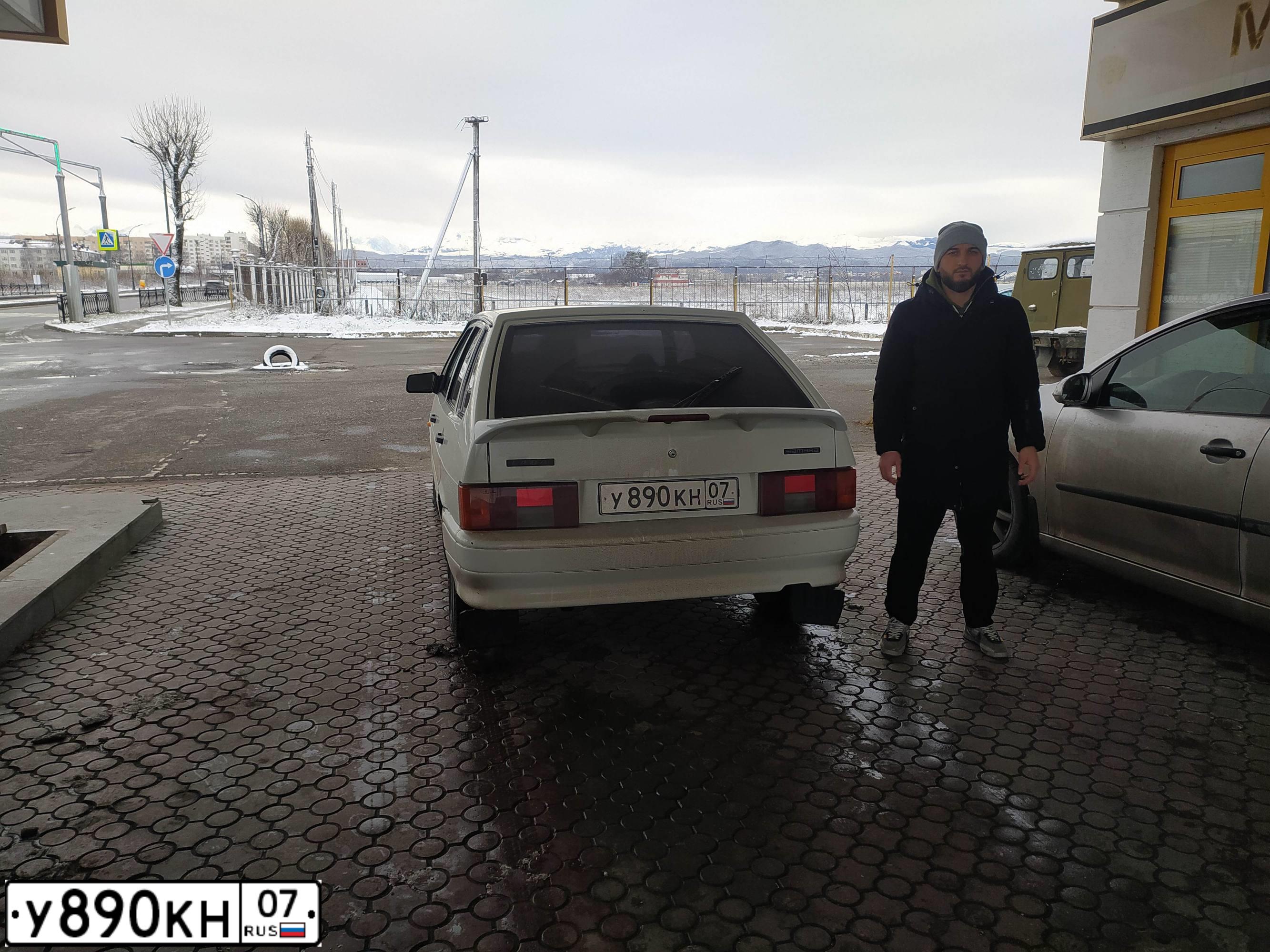 Фото автомобиля LADA 2114 SAMARA, 2010 — госномер К121МС07. Цвет: Белый