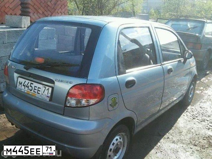 Фото автомобиля DAEWOO MATIZ, 2010 — госномер М445ЕЕ71. Цвет: СЕРО-ПЕРЛАМУТРОВЫЙ