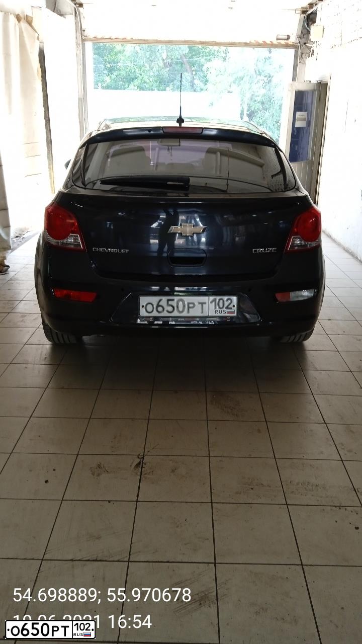 Фото автомобиля CHEVROLET CRUZE, 2012 — госномер О650РТ102. Цвет: ЧЕРНЫЙ