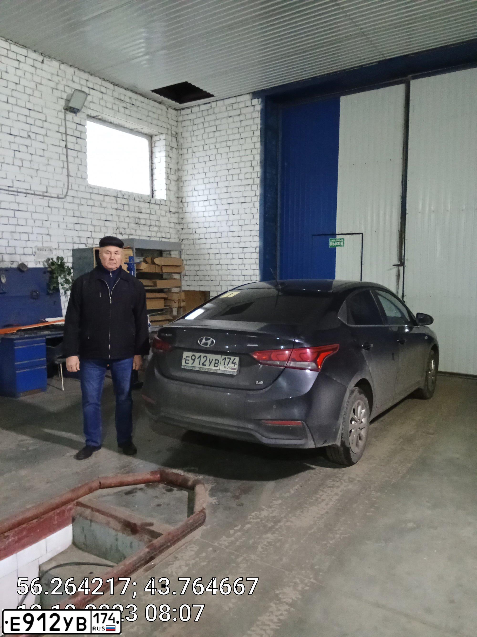 Фото автомобиля HYUNDAI SOLARIS, 2018 — госномер А392ЕА252. Цвет: ЧЕРНЫЙ