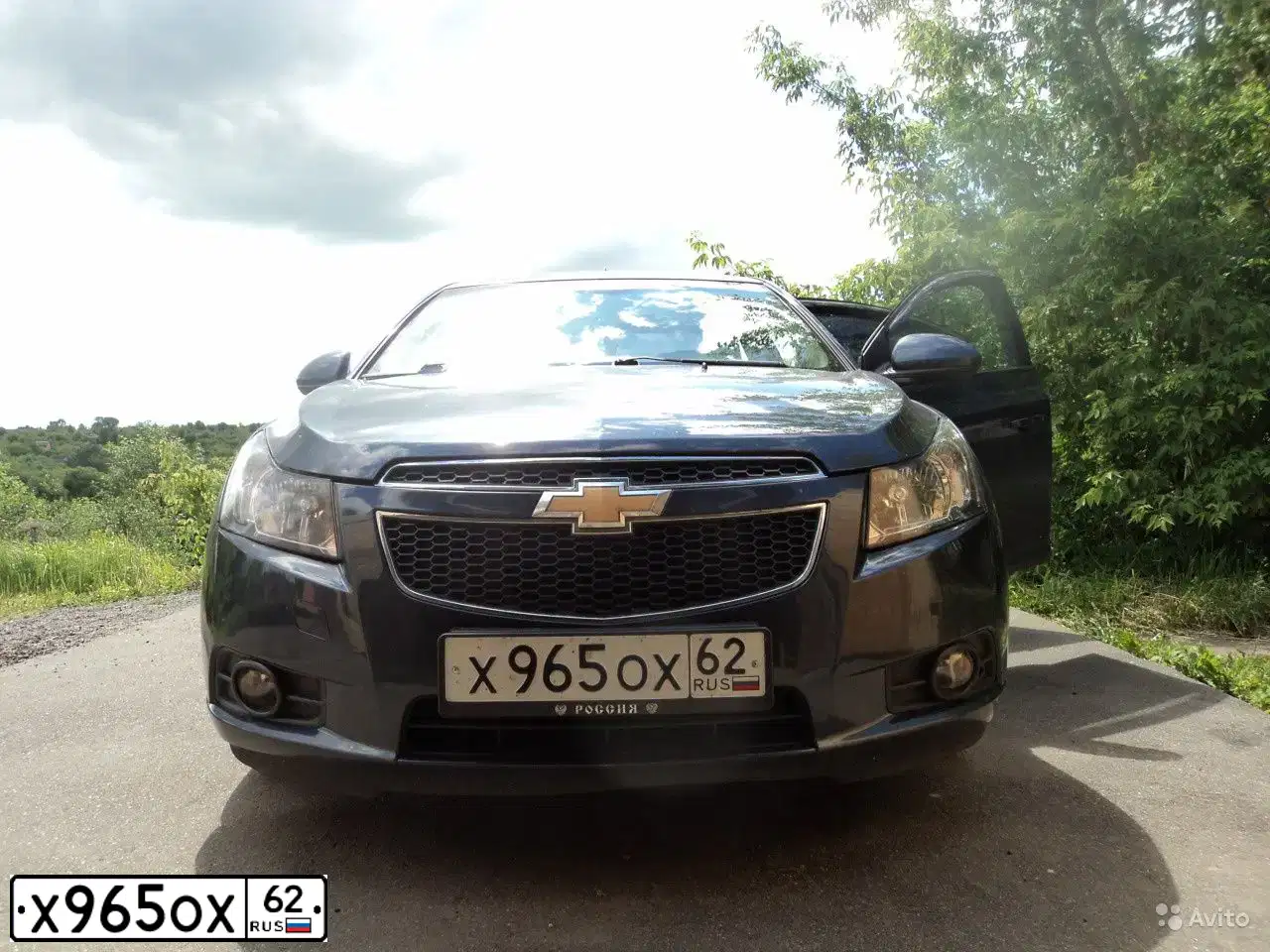 Фото автомобиля CHEVROLET CRUZE, 2011 — госномер Х965ОХ62. Цвет: СИНИЙ МЕТАЛЛИК