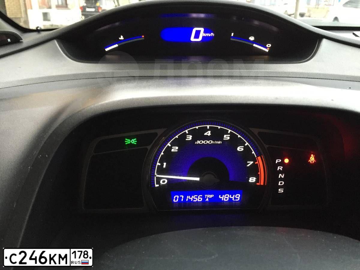 Фото автомобиля HONDA CIVIC, 2008 — госномер С246КМ178. Цвет: ЧЕРНЫЙ